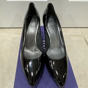 Stuart Weitzman Glossy Black Pumps